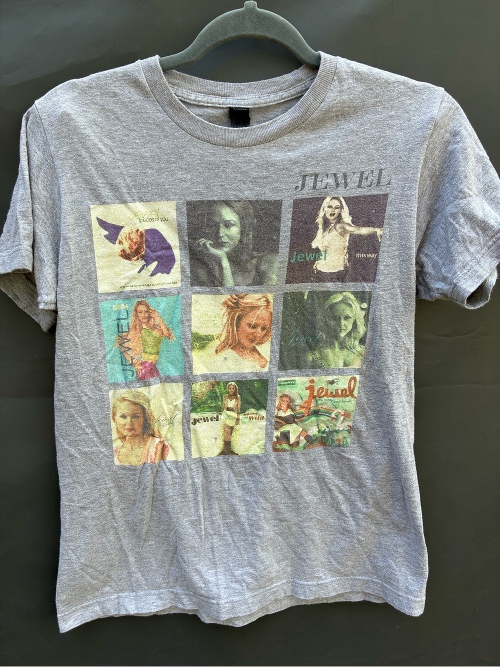 Tultex Vintage Jewel Gray Crewneck Tee Small